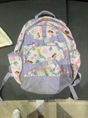 Crate and Barrel Kids Mermaid Print Backpack - Lavender